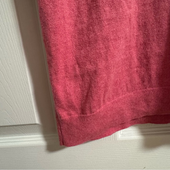 J CREW Short-Sleeve Cotton-Blend Sweater-Polo in Amaranth Pink Size M - Picture 7 of 11